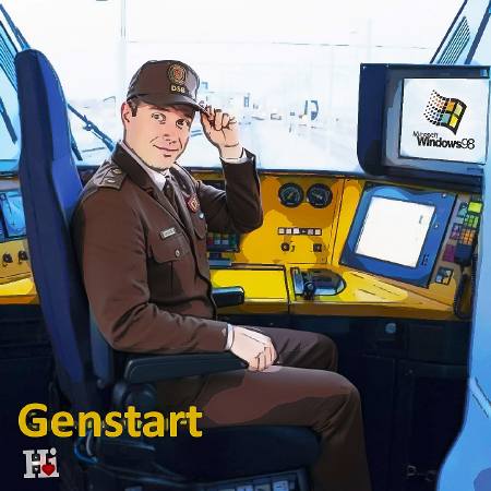 Windows 98 aflyser alle DSB tog i Jylland